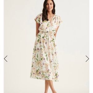 NWT, Lucky Brand, Large, floral midi dress